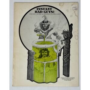 Instant Bad Guys Referee Aid 1977 Balboa Game Company RPG